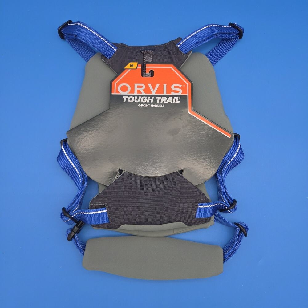 Orvis Tough Trail 6-Point Dog Harness Blue Size Medium M 20-30" Chest NWT